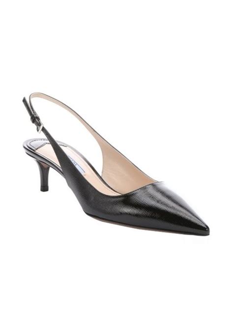 prada sling black|Prada slingback shoes sale.